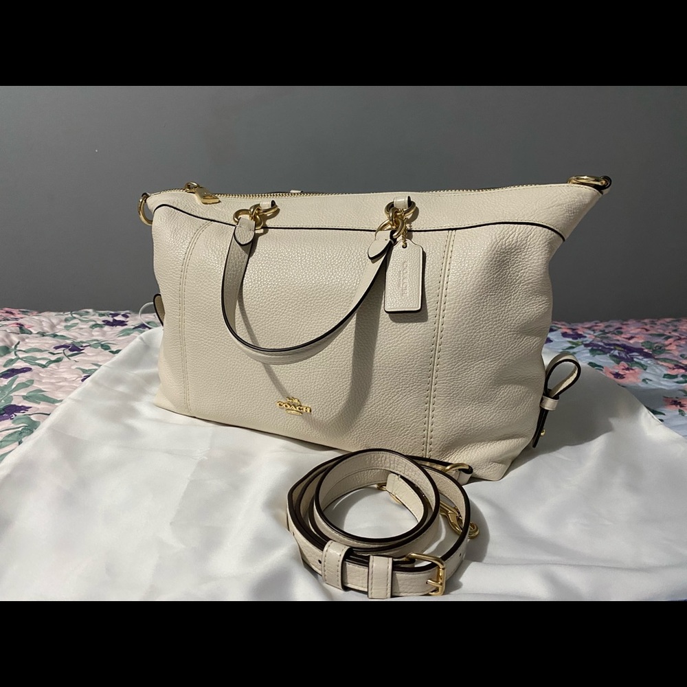 Coach Shoulder Bag in Chalk Color